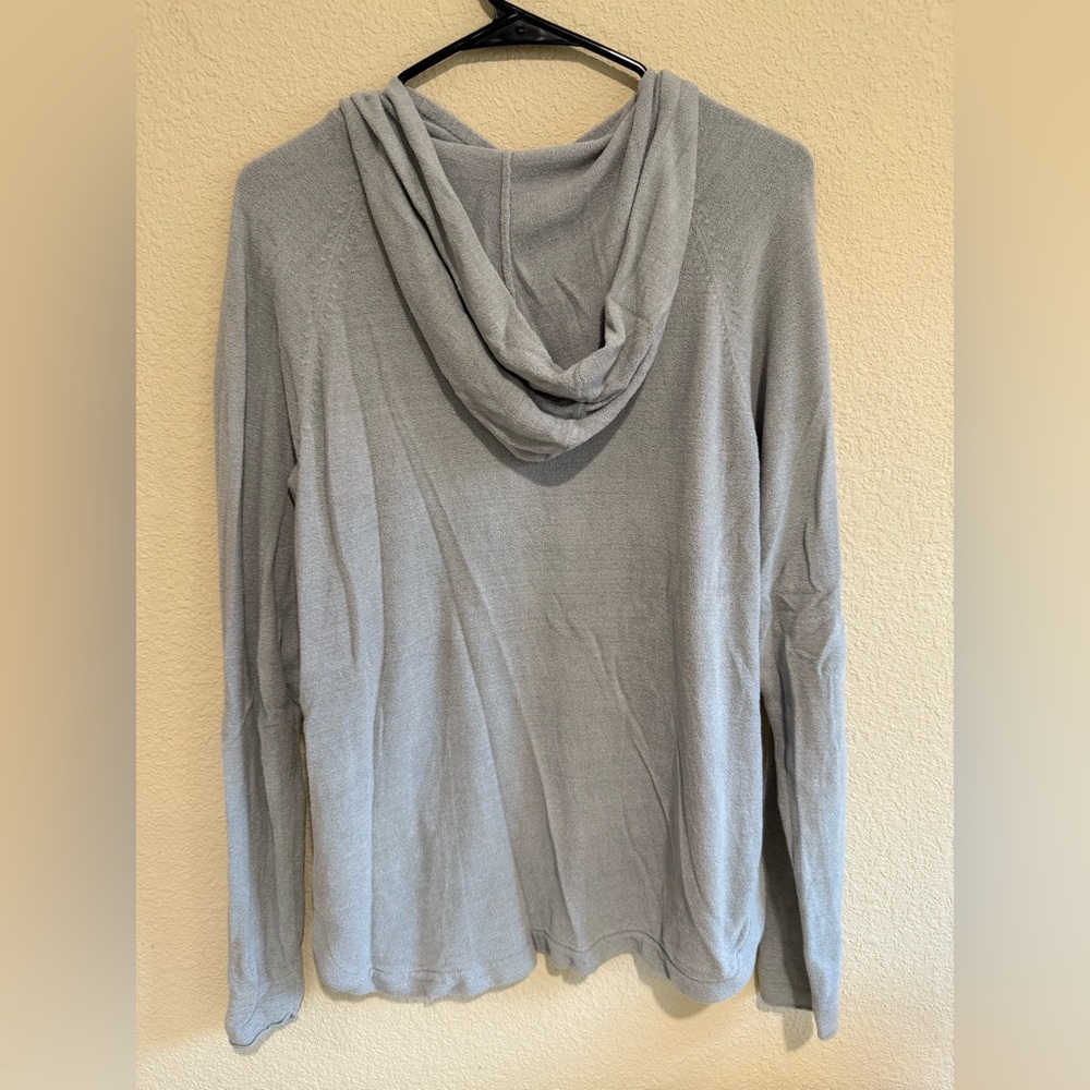 Barefoot Dreams Gray Hooded Sweater